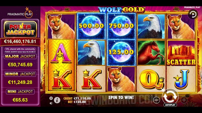 Jackpot terbesar di slot Wolf Gold